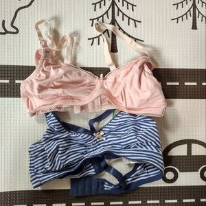 NEW never worn 34B NURSING H&M maternity bralettes